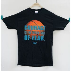 Vintage 2000 Big Ball Sports Courage Is The Other Side‎ of Fear T-Shirt Size M